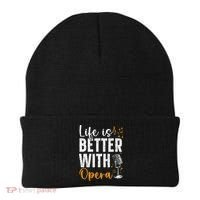Life Is Better With Opera Music Voice Theater Opera Singer Beanie thumb 0
