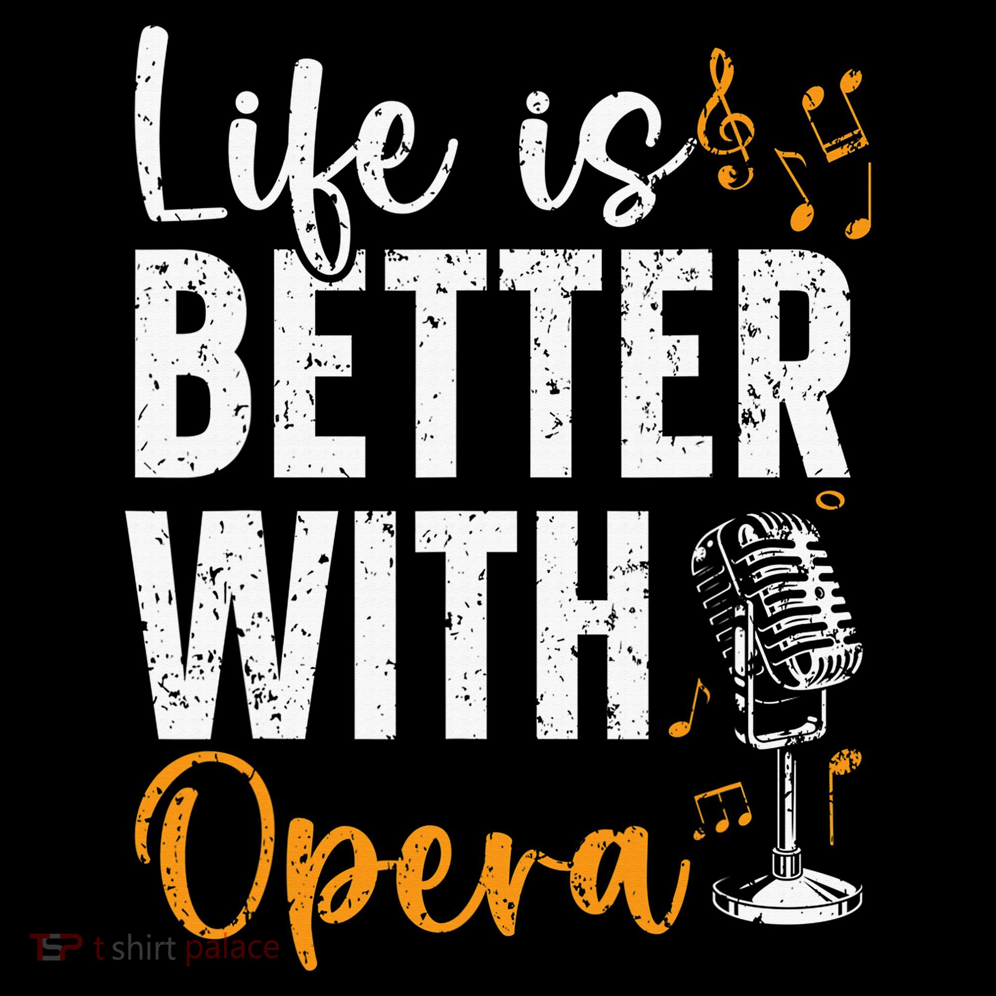 Life Is Better With Opera Music Voice Theater Opera Singer Mousepad