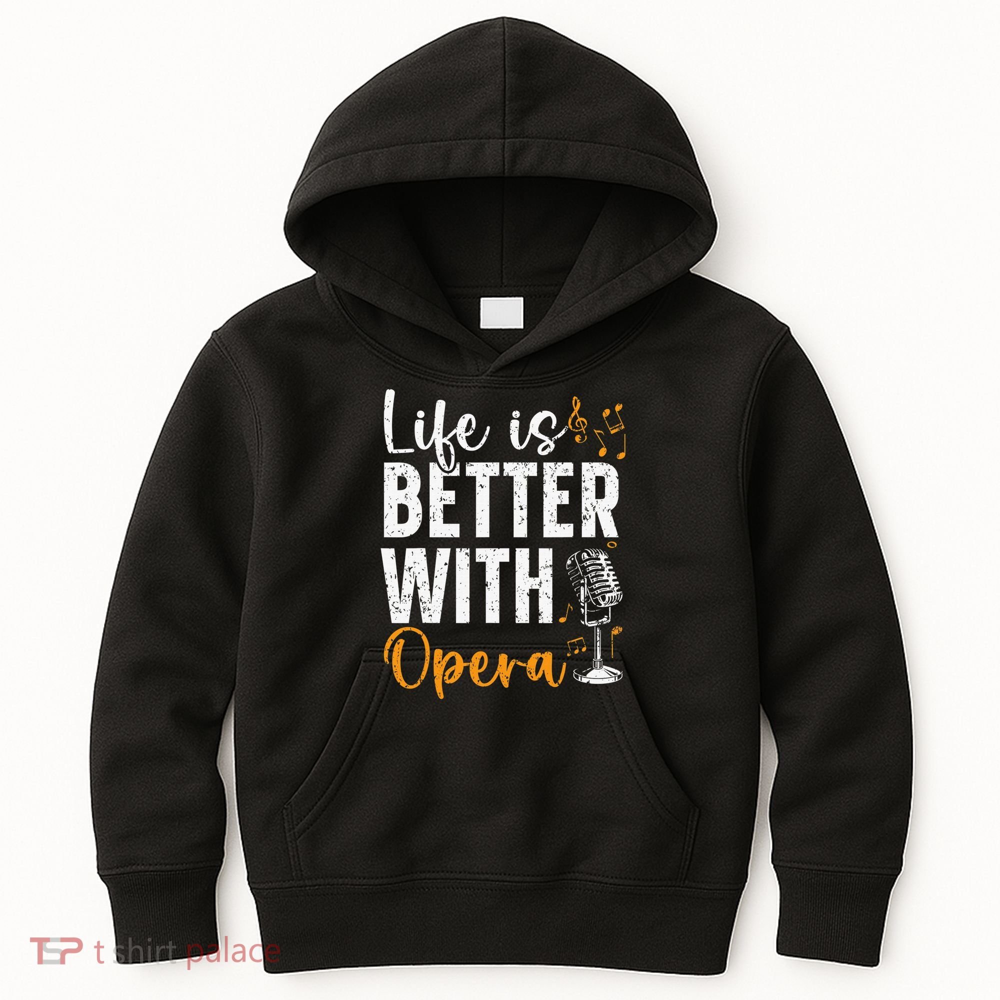 Life Is Better With Opera Music Voice Theater Opera Singer Kids Hoodie