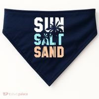 Life Is Better At The Beach Vacation Sun Salt Sand USA-Made Doggie Bandana thumb 0