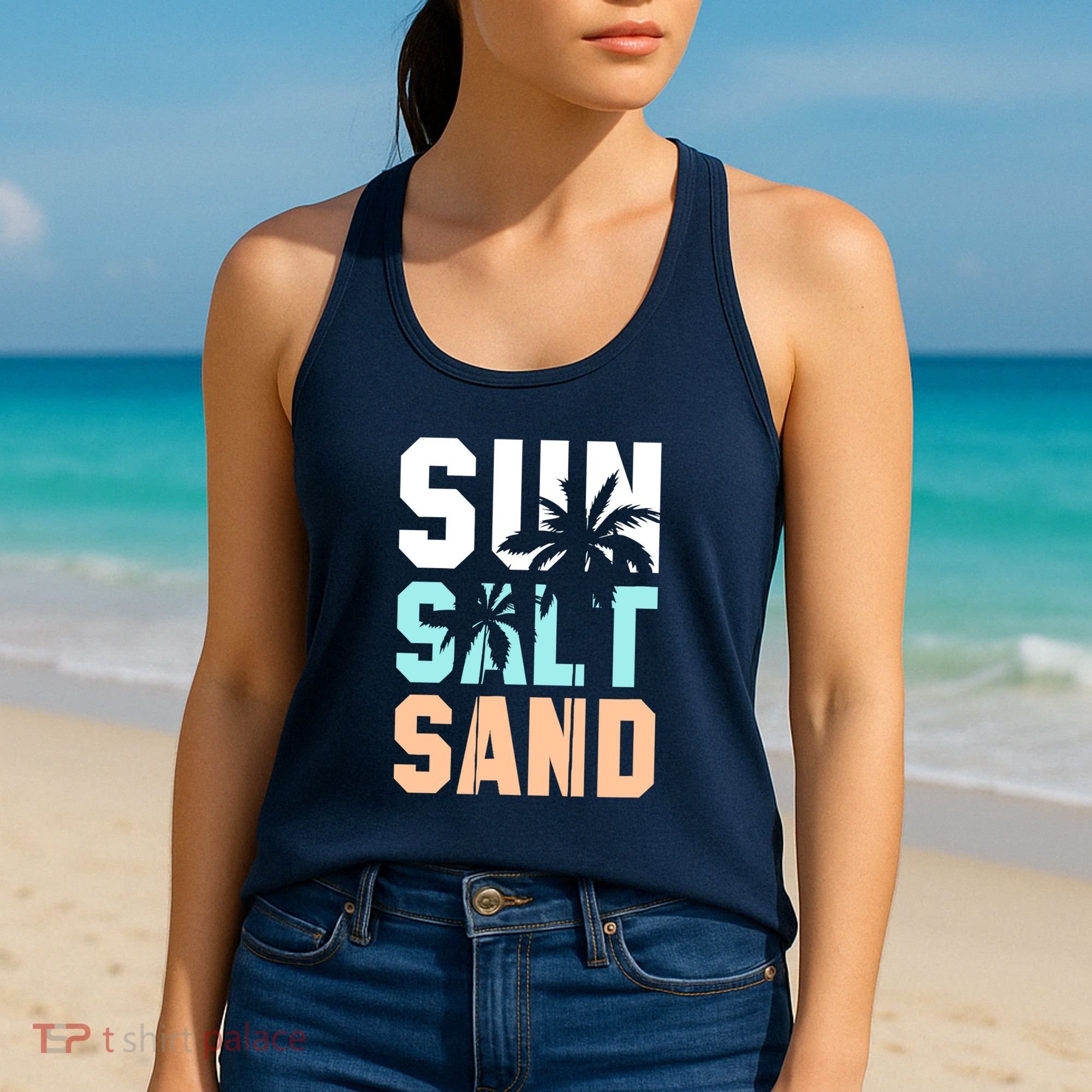 Life Is Better At The Beach Vacation Sun Salt Sand Women's Tank Top