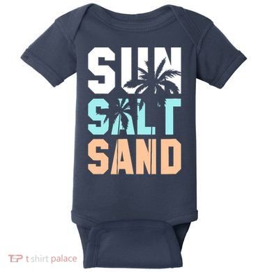 Life Is Better At The Beach Vacation Sun Salt Sand Baby Bodysuit