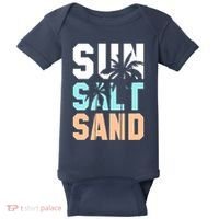 Life Is Better At The Beach Vacation Sun Salt Sand Baby Bodysuit thumb 0