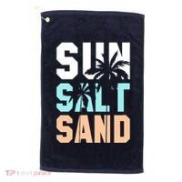 Life Is Better At The Beach Vacation Sun Salt Sand Golf Towel thumb 0