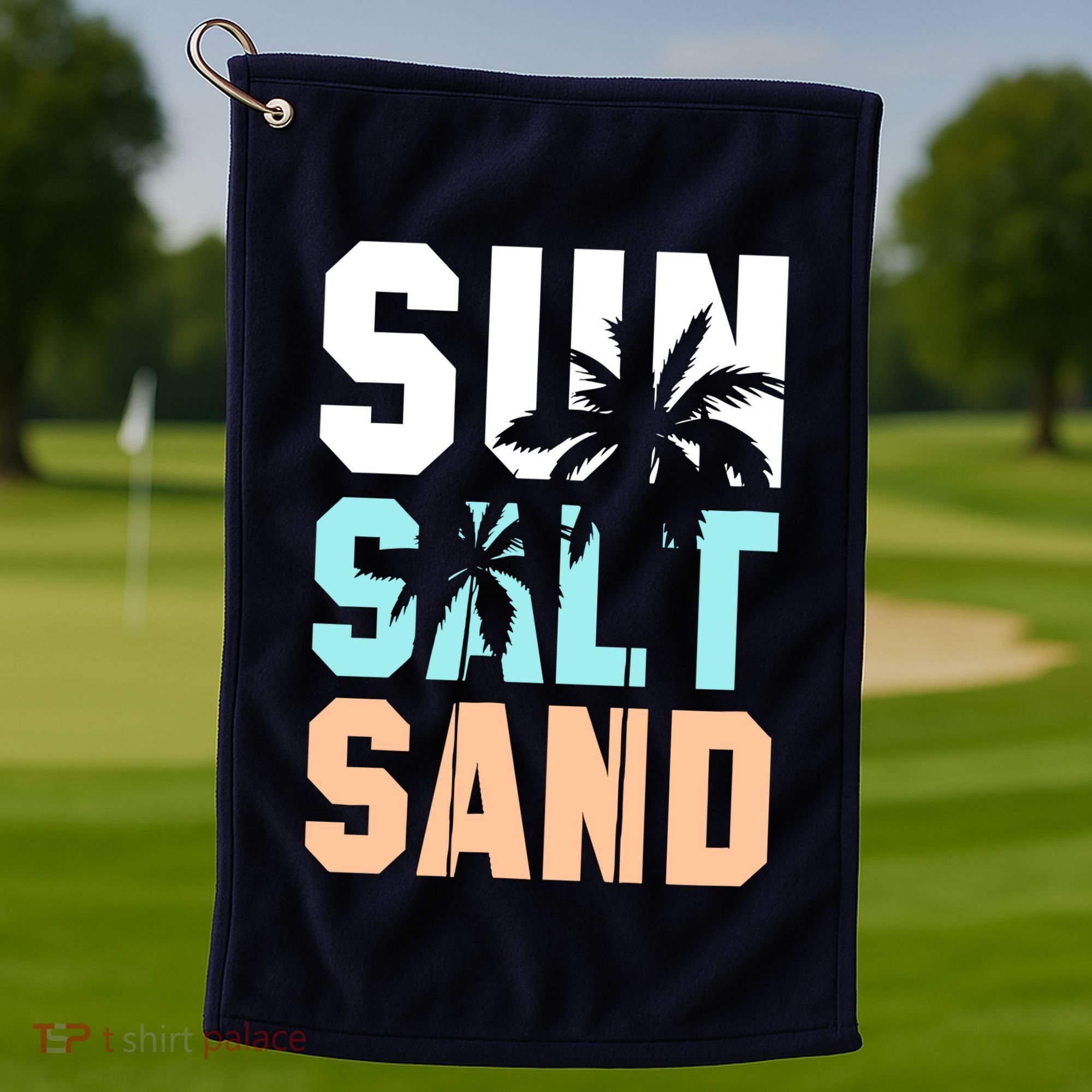 Life Is Better At The Beach Vacation Sun Salt Sand Golf Towel