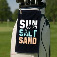 Life Is Better At The Beach Vacation Sun Salt Sand Golf Towel thumb 2
