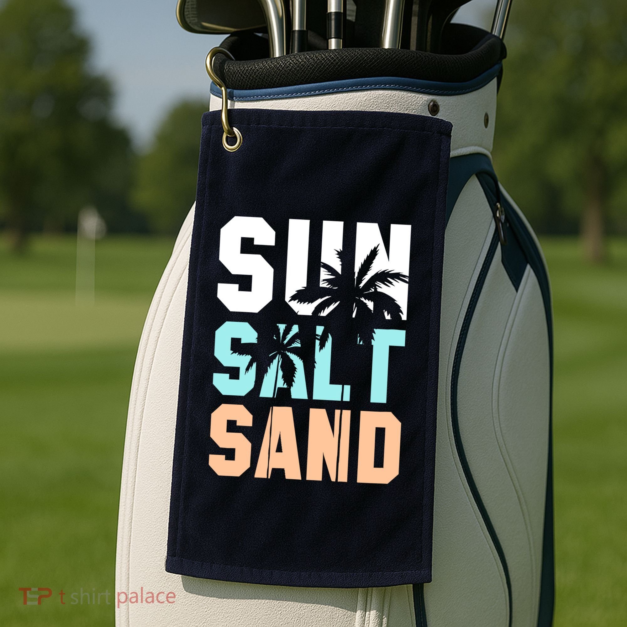 Life Is Better At The Beach Vacation Sun Salt Sand Golf Towel