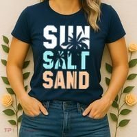Life Is Better At The Beach Vacation Sun Salt Sand Women's T-Shirt thumb 2