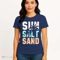 Life Is Better At The Beach Vacation Sun Salt Sand Women's T-Shirt thumb 4