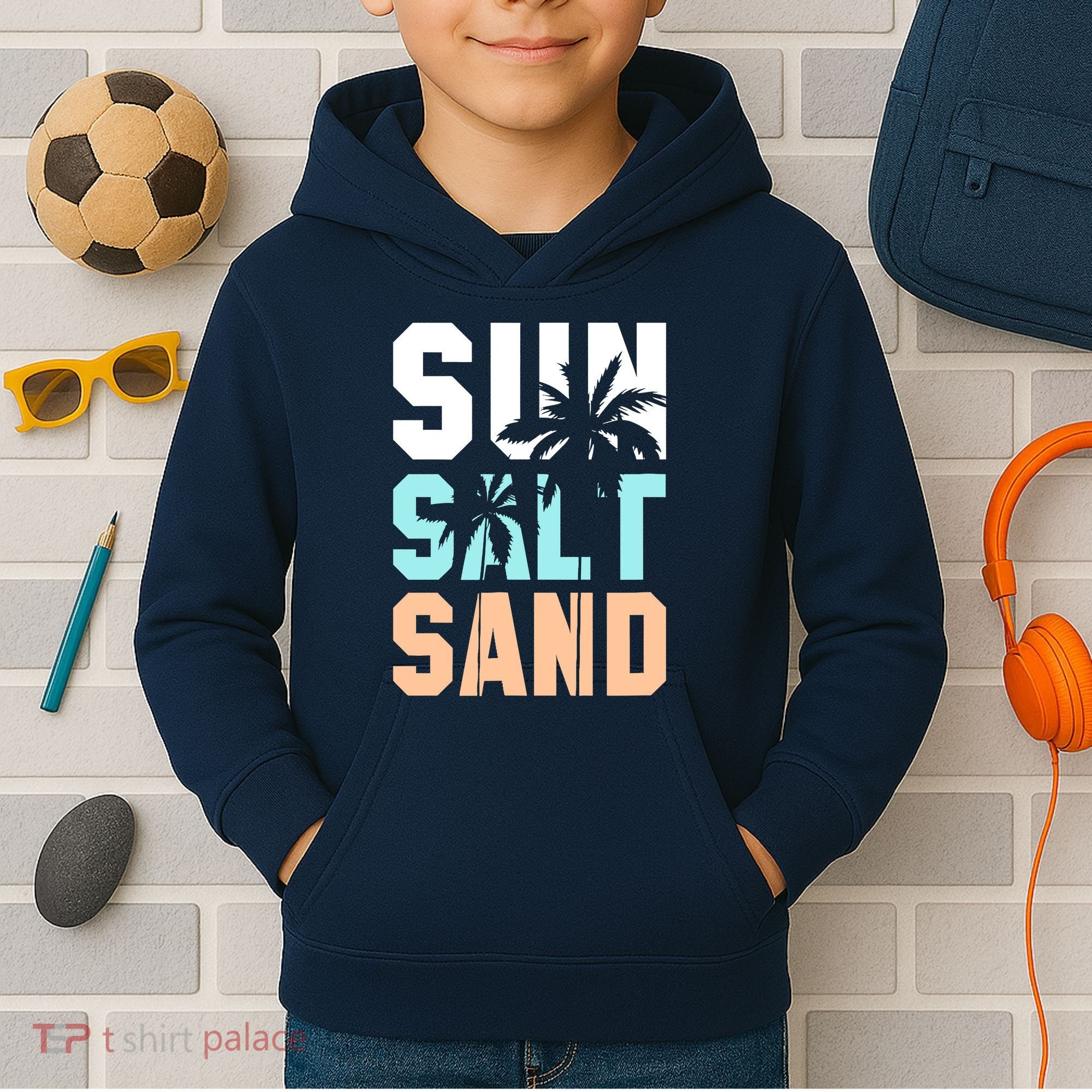 Life Is Better At The Beach Vacation Sun Salt Sand Kids Hoodie