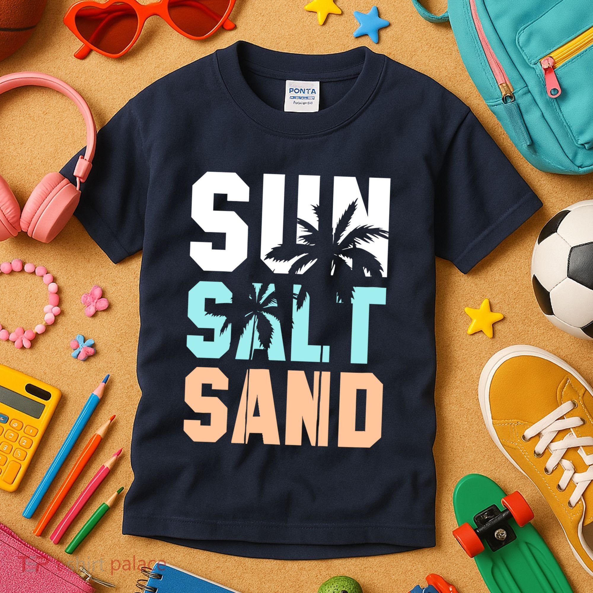 Life Is Better At The Beach Vacation Sun Salt Sand Kids T-Shirt