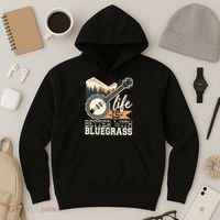 Life Is Better With Bluegrass Banjo Player Musician Hoodie thumb 3