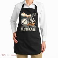 Life Is Better With Bluegrass Banjo Player Musician Apron thumb 2