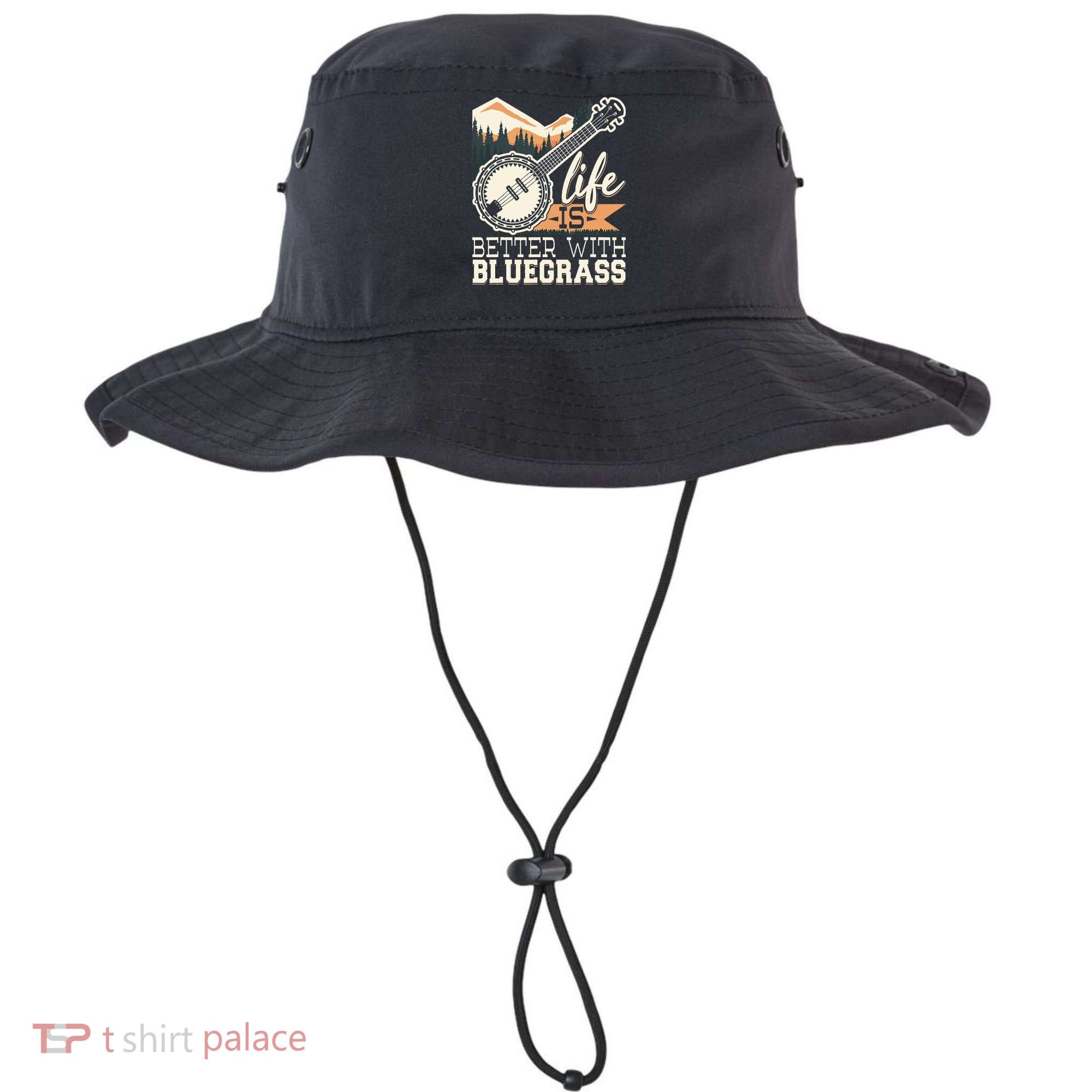 Life Is Better With Bluegrass Banjo Player Musician Bucket Hat