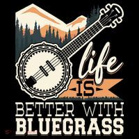 Life Is Better With Bluegrass Banjo Player Musician Bucket Hat thumb 4