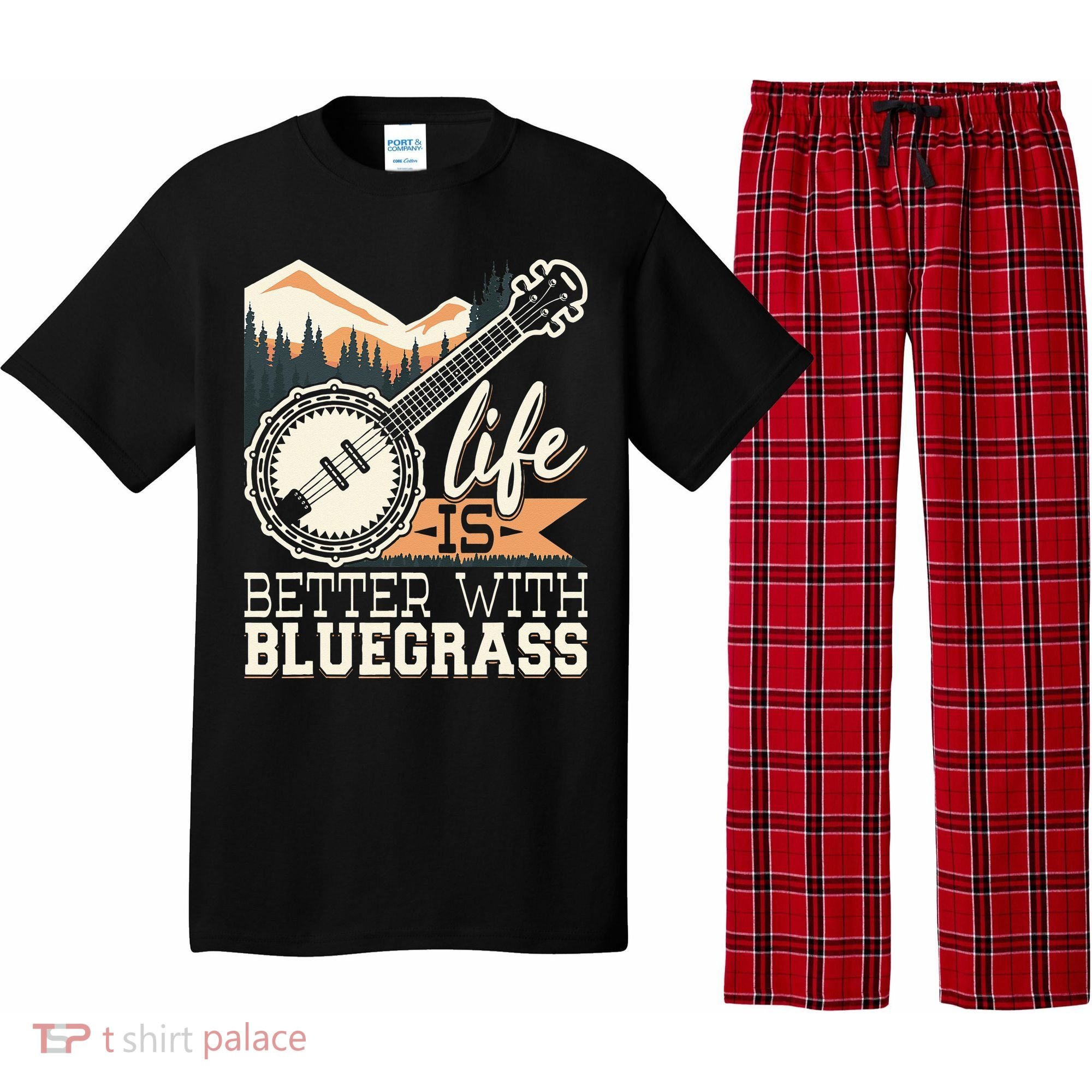Life Is Better With Bluegrass Banjo Player Musician Pajama Set