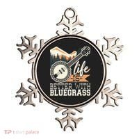 Life Is Better With Bluegrass Banjo Player Musician Ornament thumb 0