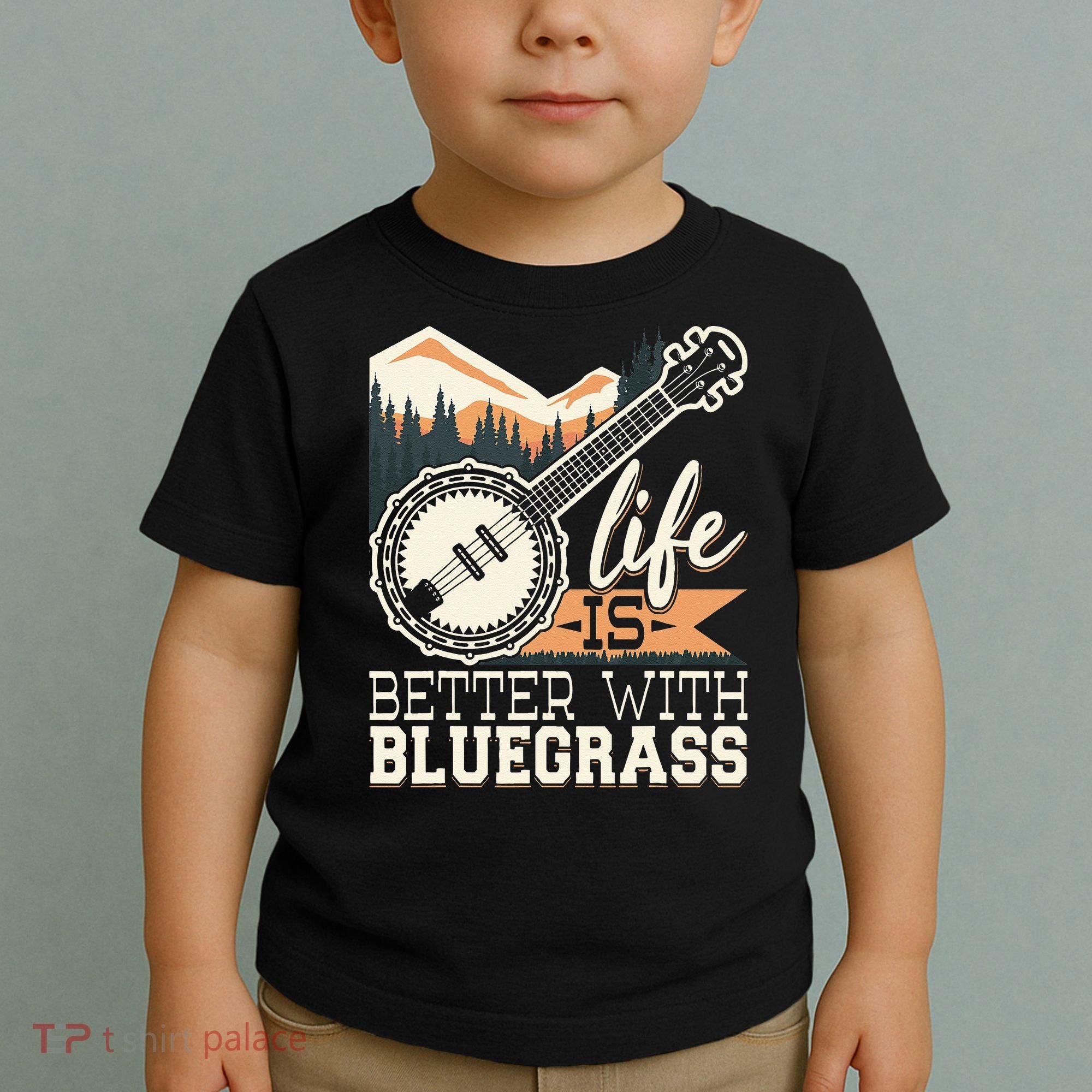 Life Is Better With Bluegrass Banjo Player Musician Toddler T-Shirt