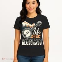 Life Is Better With Bluegrass Banjo Player Musician Women's T-Shirt thumb 4