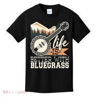 Life Is Better With Bluegrass Banjo Player Musician Kids T-Shirt thumb 0