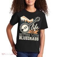 Life Is Better With Bluegrass Banjo Player Musician Kids T-Shirt thumb 2