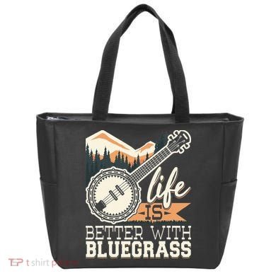 Life Is Better With Bluegrass Banjo Player Musician Tote Bag