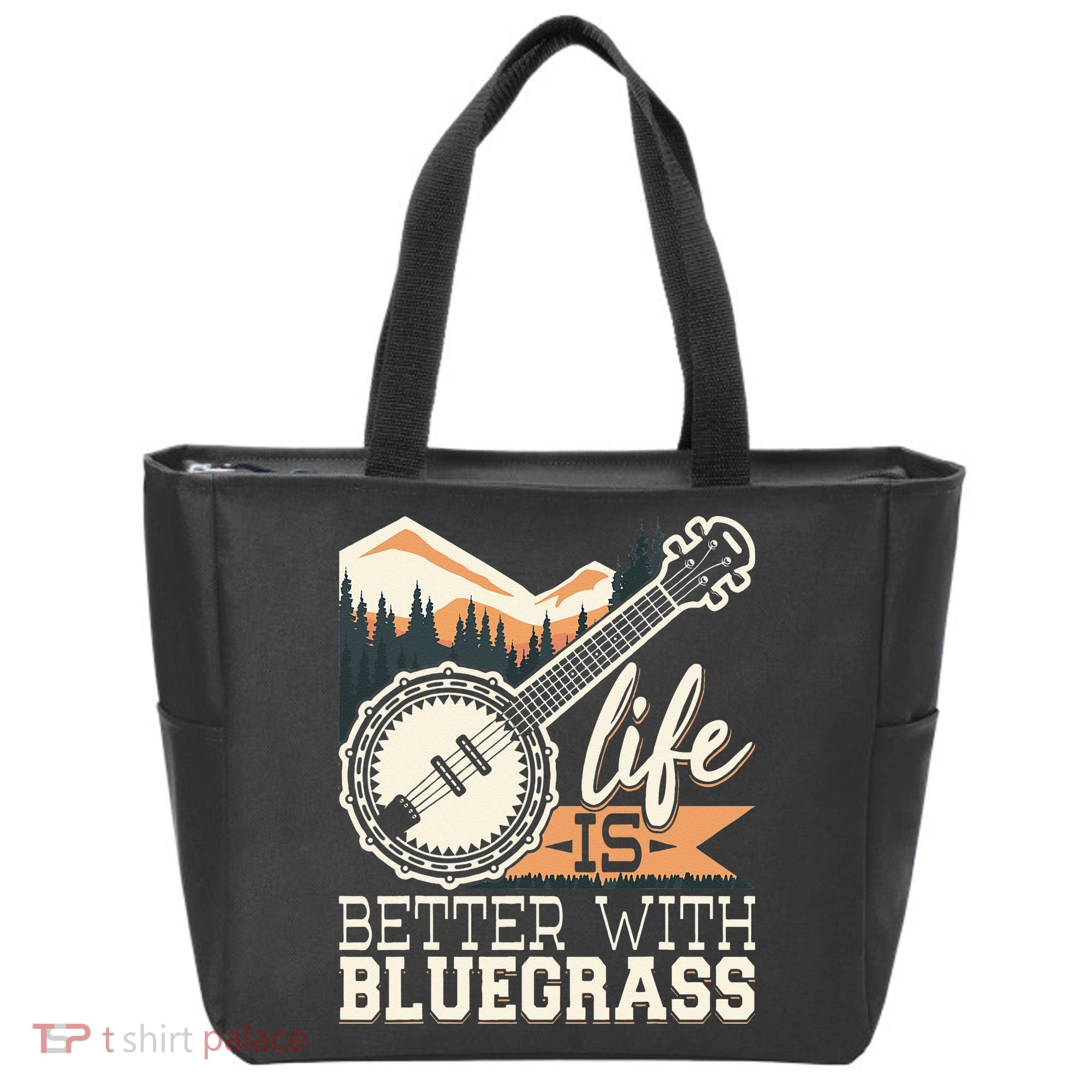 Life Is Better With Bluegrass Banjo Player Musician Tote Bag