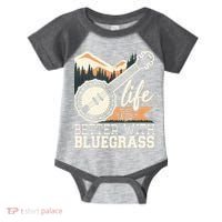 Life Is Better With Bluegrass Banjo Player Musician Infant Baby Jersey Bodysuit thumb 0