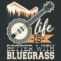 Life Is Better With Bluegrass Banjo Player Musician Infant Baby Jersey Bodysuit thumb 2