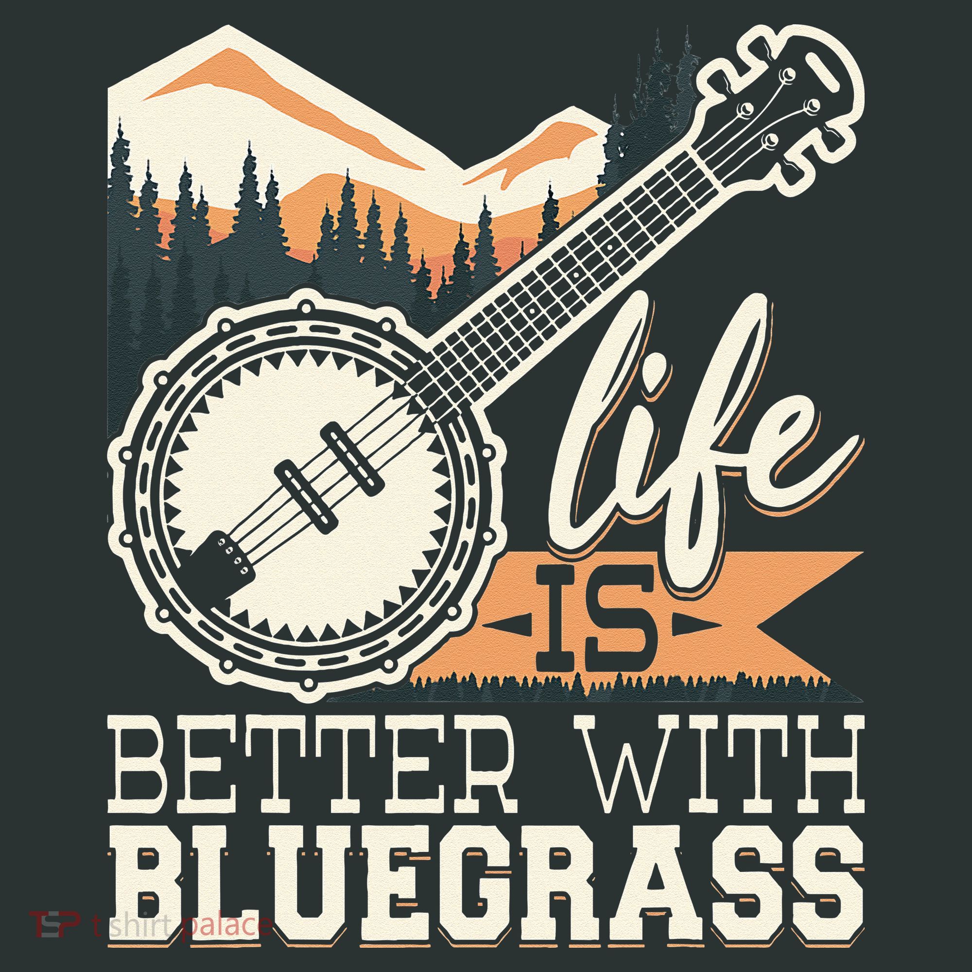 Life Is Better With Bluegrass Banjo Player Musician Infant Baby Jersey Bodysuit