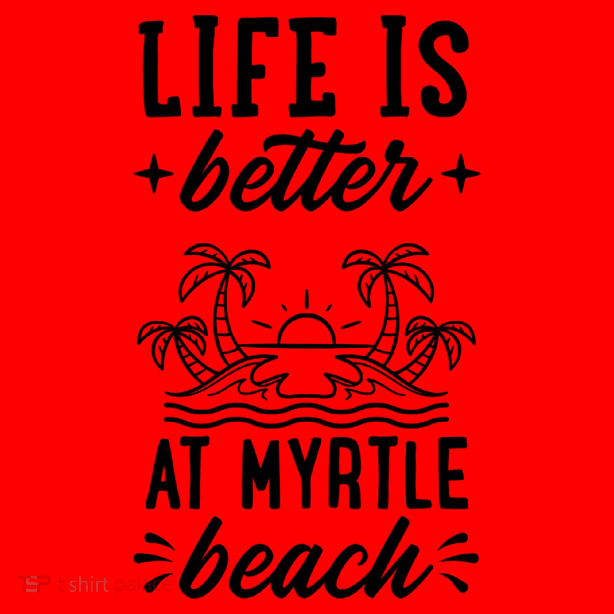 Life Is Better At Myrtle Beach Matching Family Spring Trip Gift Santa Hat