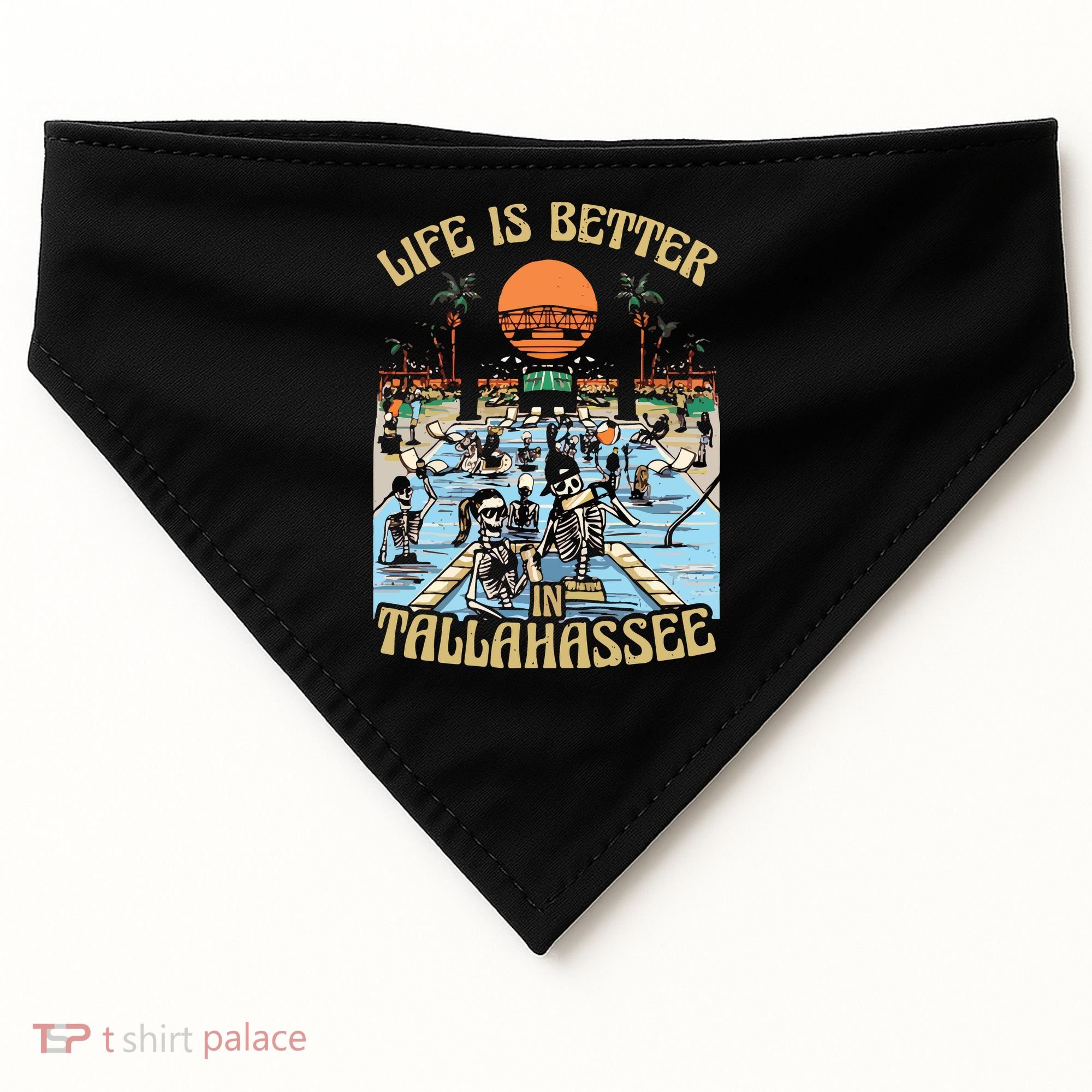 Life Is Better In Tallahassee USA-Made Doggie Bandana