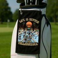 Life Is Better In Tallahassee Golf Towel thumb 2