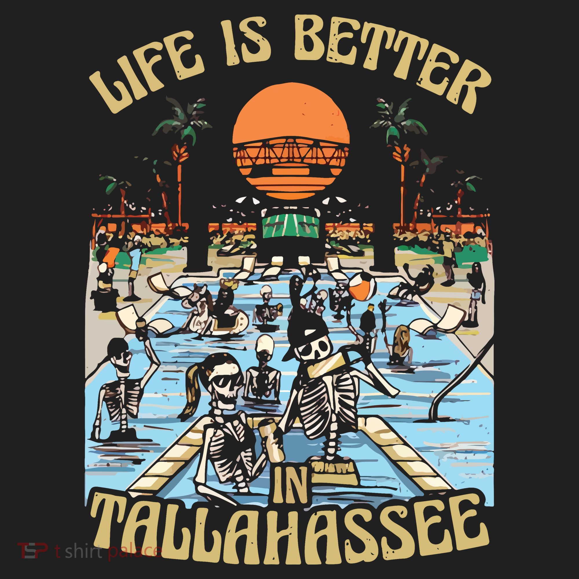 Life Is Better In Tallahassee Golf Towel