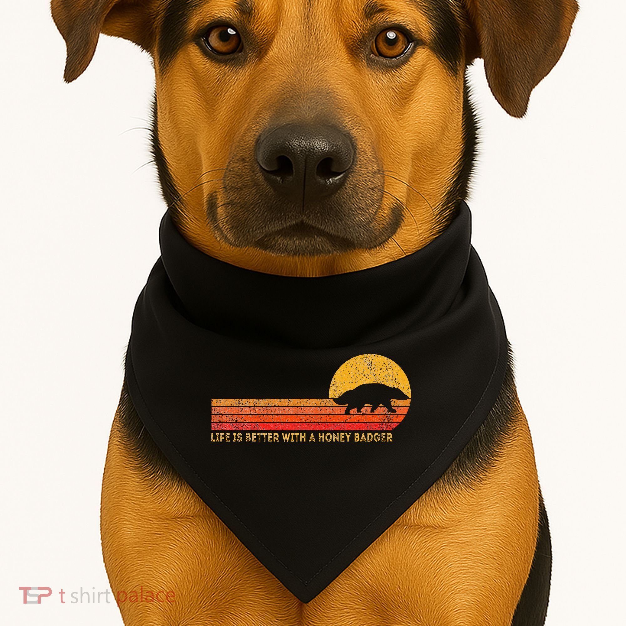 Life Is Better With A Honey Badger USA-Made Doggie Bandana