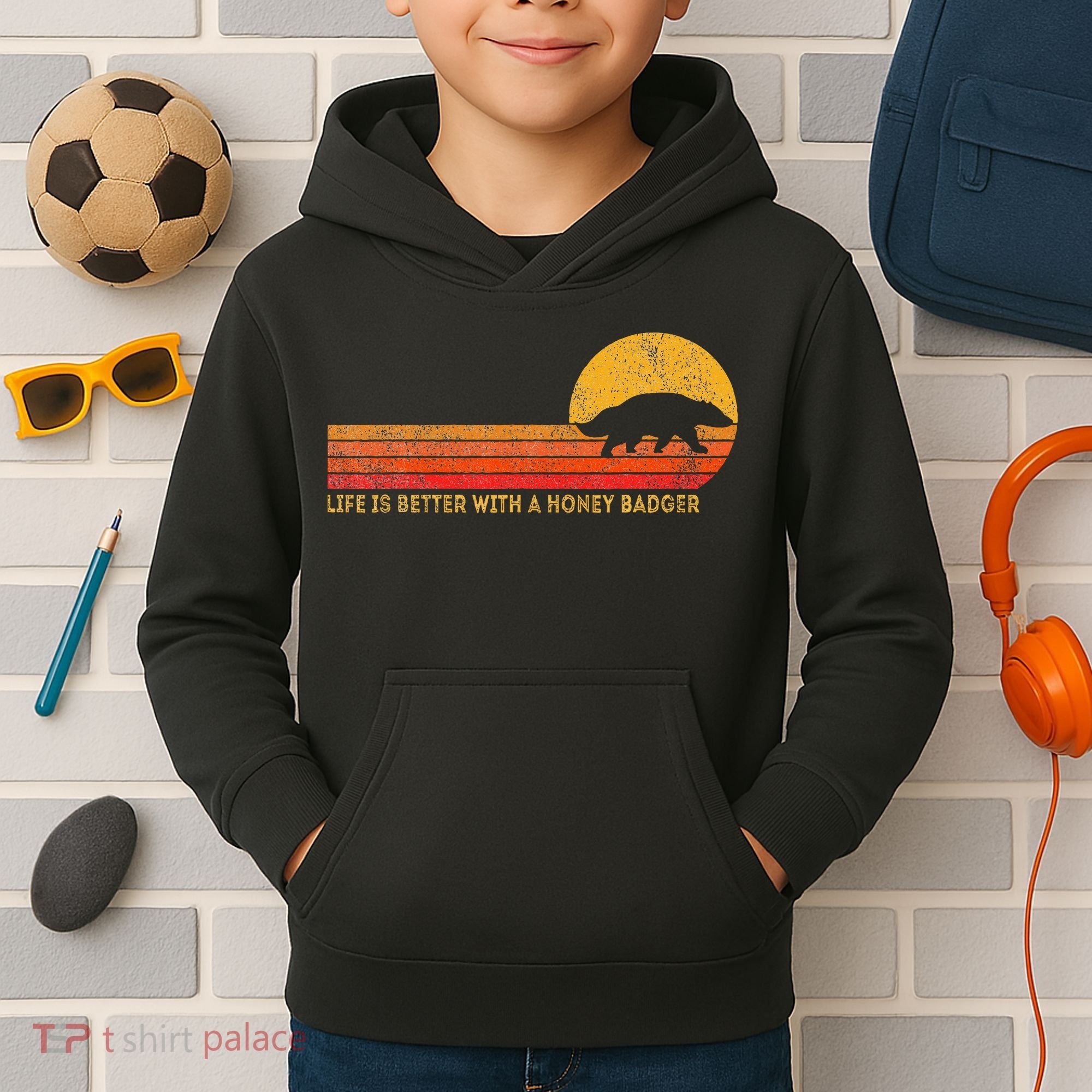 Life Is Better With A Honey Badger Kids Hoodie