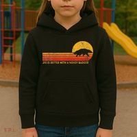 Life Is Better With A Honey Badger Kids Hoodie thumb 3