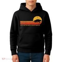 Life Is Better With A Honey Badger Kids Hoodie thumb 4