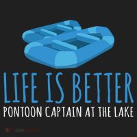 Life Is Better Pontoon Captain At The Lake Boat Meaningful Gift Women's Sweatshirt thumb 2