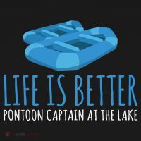 Life Is Better Pontoon Captain At The Lake Boat Meaningful Gift Bucket Hat thumb 4