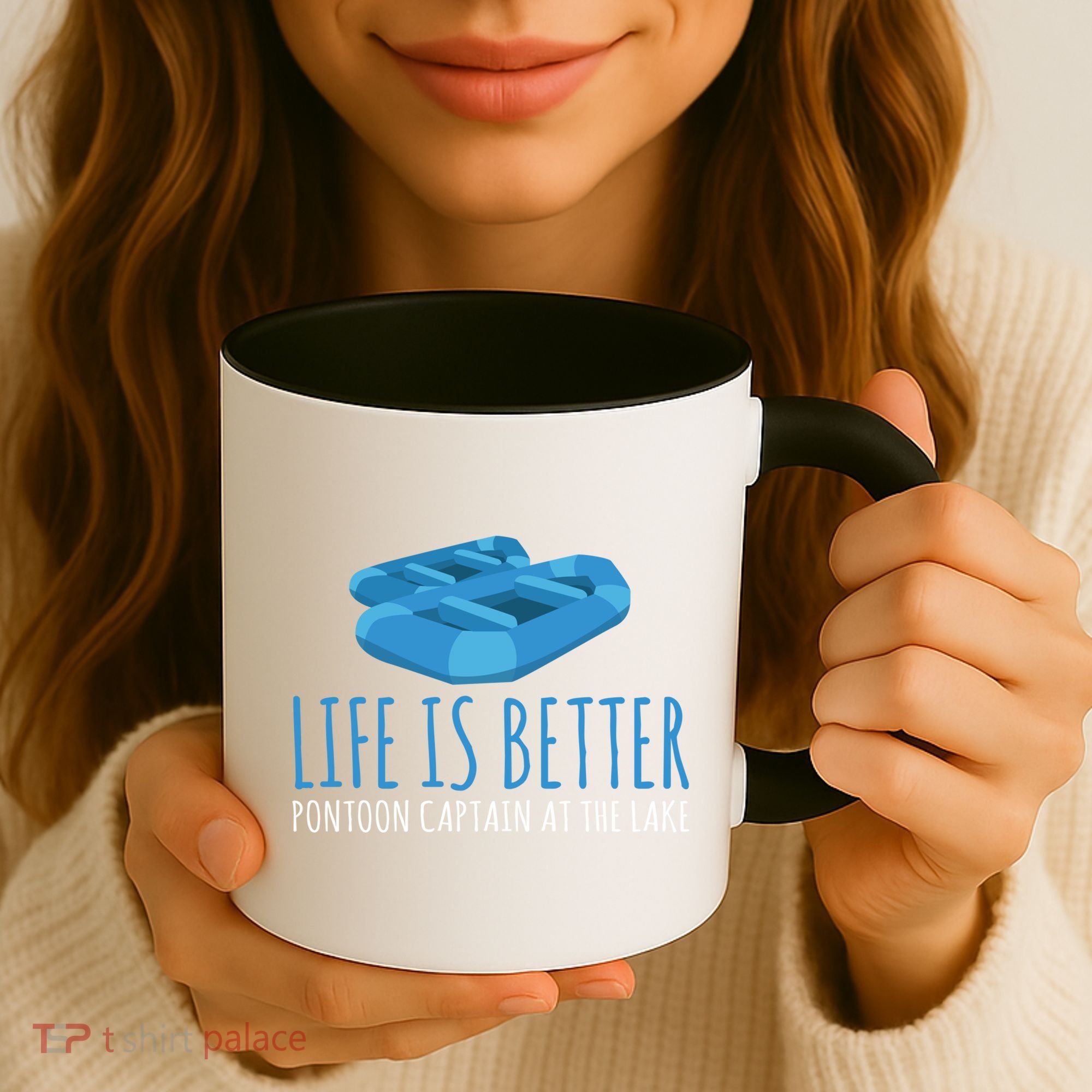 Life Is Better Pontoon Captain At The Lake Boat Meaningful Gift Coffee Mug