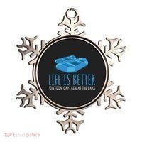 Life Is Better Pontoon Captain At The Lake Boat Meaningful Gift Ornament thumb 0