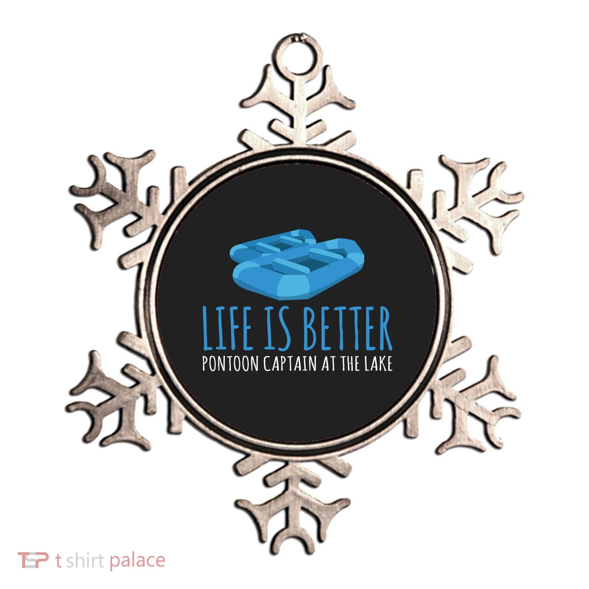 Life Is Better Pontoon Captain At The Lake Boat Meaningful Gift Ornament