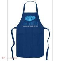 Life Is Better Pontoon Captain At The Lake Boat Meaningful Gift Apron thumb 0