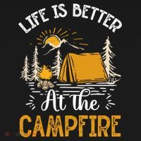 Life Is Better At The Campfire Meaningful Gift Doggie Tank thumb 4