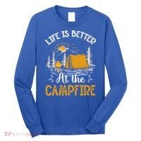 Life Is Better At The Campfire Meaningful Gift Long Sleeve Shirt thumb 0