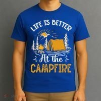 Life Is Better At The Campfire Meaningful Gift T-Shirt thumb 3