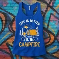 Life Is Better At The Campfire Meaningful Gift Women's Tank Top thumb 3