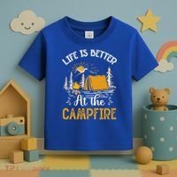 Life Is Better At The Campfire Meaningful Gift Toddler T-Shirt thumb 3