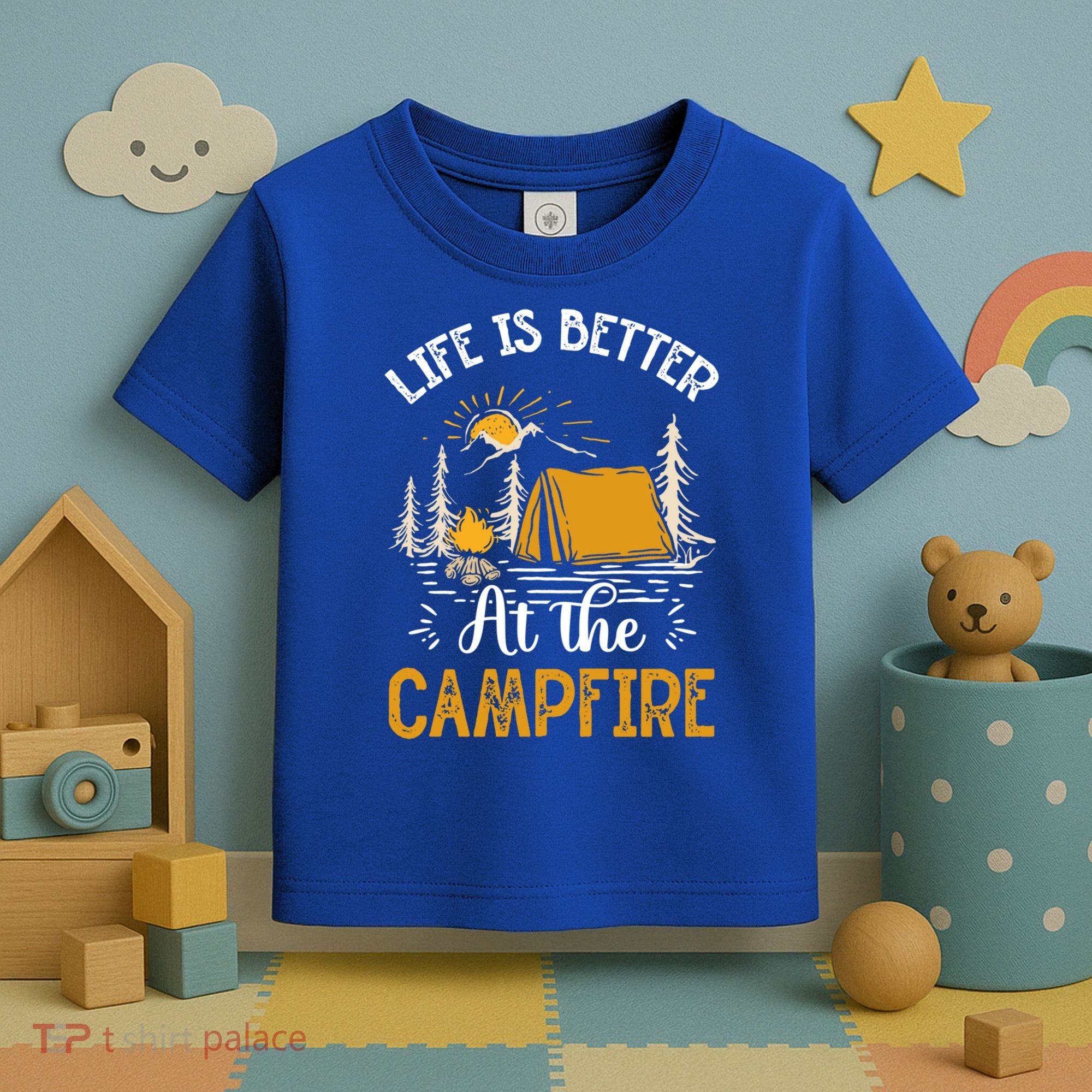 Life Is Better At The Campfire Meaningful Gift Toddler T-Shirt